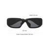 Prada Smooth Stylish Frame Logo Decorated Irregular Shape Sunglasses Women sunglasses Black SPR17WC049E1ABF05S0