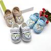 Baby Cartoon Cotton Shoes Bear Pattern Stripes Casual Sneakers Newborn Soft Sole Toddler Shoes 0-18M