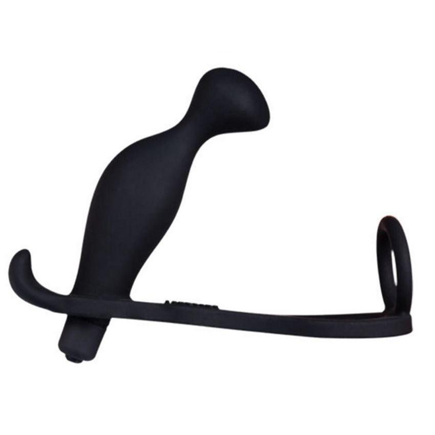 Вибратор Мужской Массаж Простаты Анальная Пробка Задержка Кольцо Мужской Секс-Игрушка