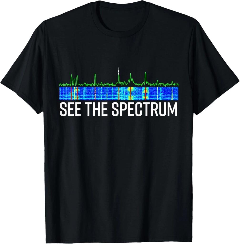See the Spectrum Analyzer Waterfall Display Funny HAM Radio Gift Unisex T-Shirt