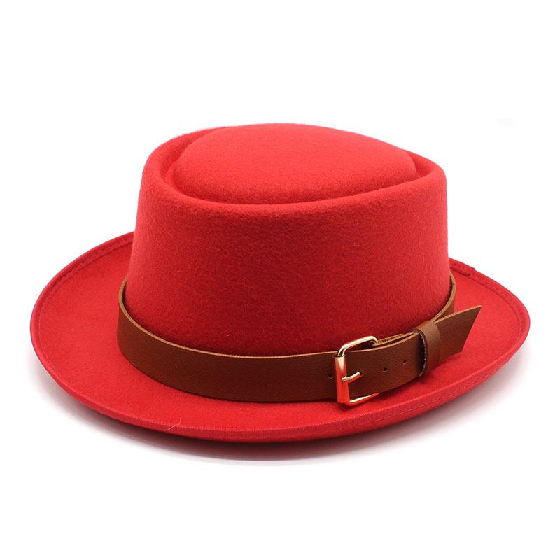 Шляпа Женская, Купольная Шерстяная Шляпа, Мужская Британская Джазовая Шляпа, Ретро Цилиндр, Женская Модная Шляпа