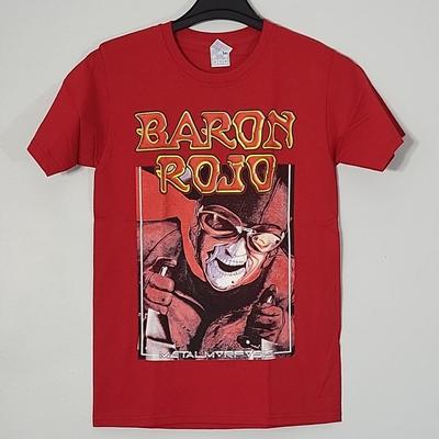 BARON ROJO Metalmorfosis S Маленькая Футболка Красная Мужская Логотип Группы Унисекс Футболка