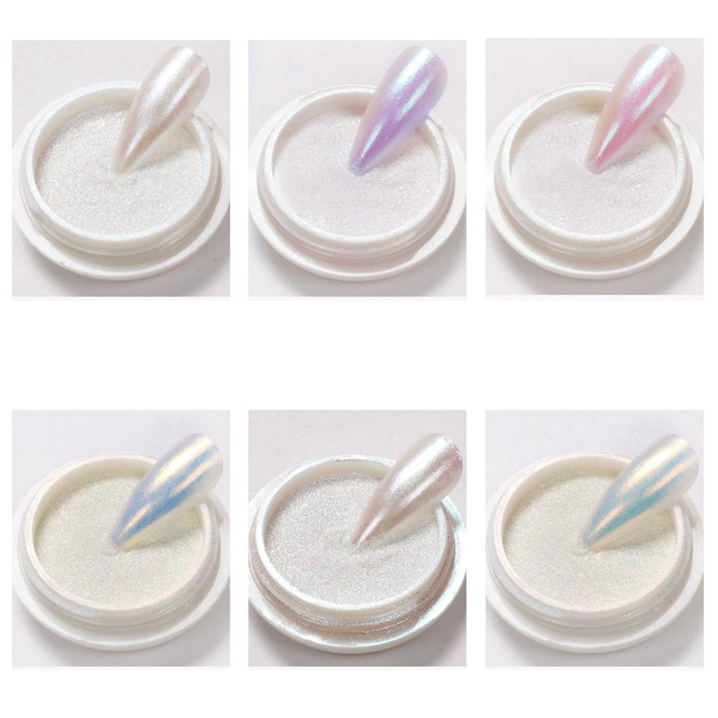Mirror Chrome Nail Powder Metallic Holographic Chrome Nail Powder Mirror Nail Chrome Powder for Manicure Nail Art Decors