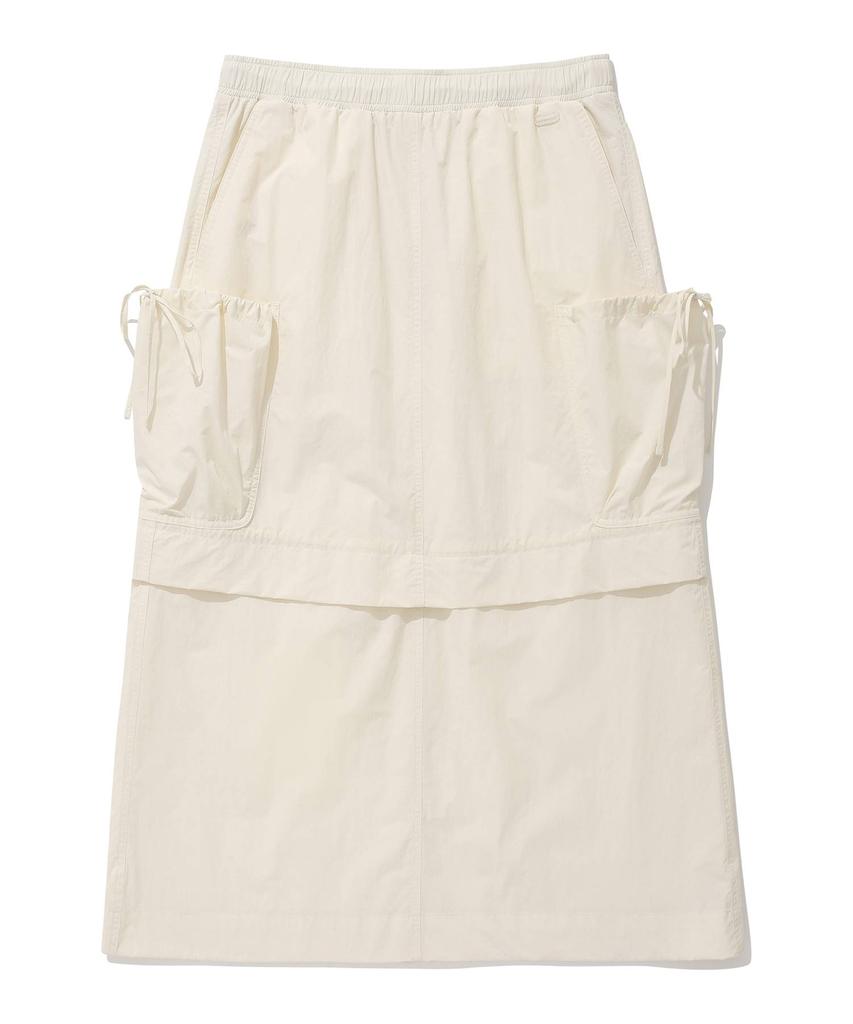 Covernat Woman Balloon Cargo Skirt Ivory