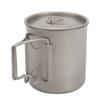 Camping Coffee Mug Foldable Handle Portable Humanized Design Aluminum Alloy Large Capacity Outdoor Cooking Mug