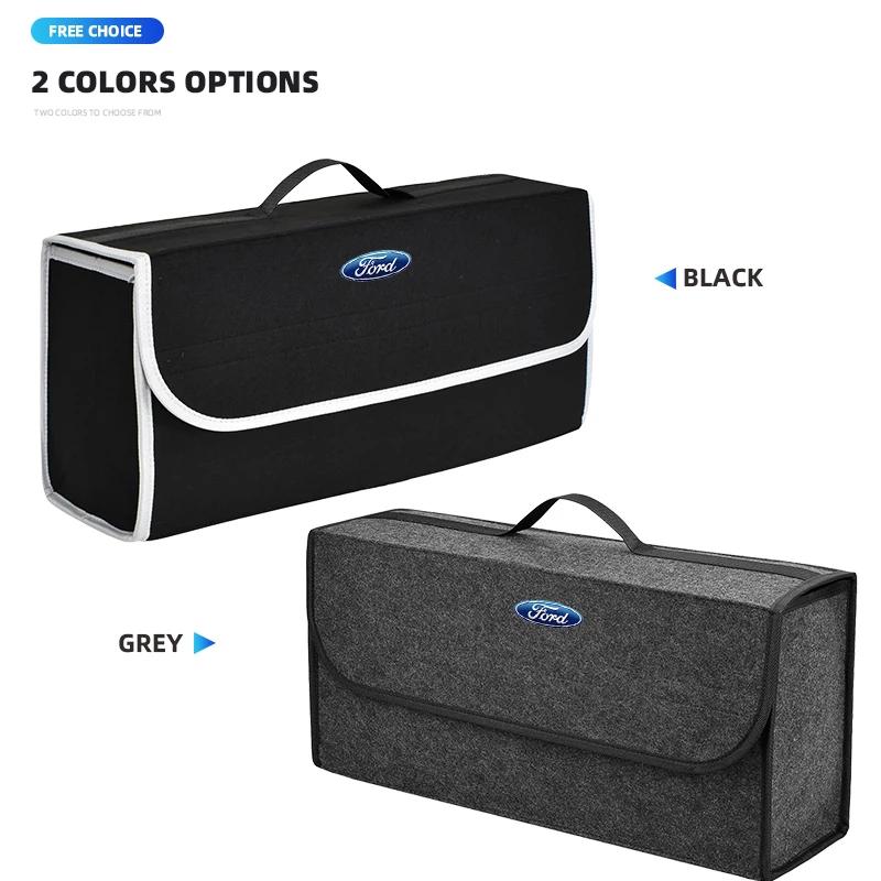 Car Sticker Car Trunk Organizer Large Capacity Folding Storage Bag For Ford Focus Mondeo Kuga Fiesta MK7 Escort Explorer Edge 2