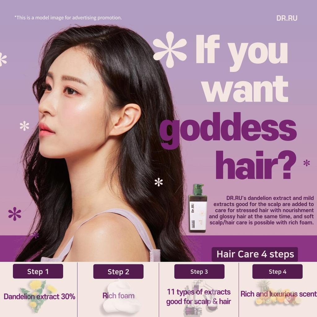 ZURI cosmetic Dr.RU Шампунь для волос Одуванчик 650мл