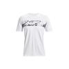Camo Chest Letter Print Casual T-Shirt Men Tops White 1370519