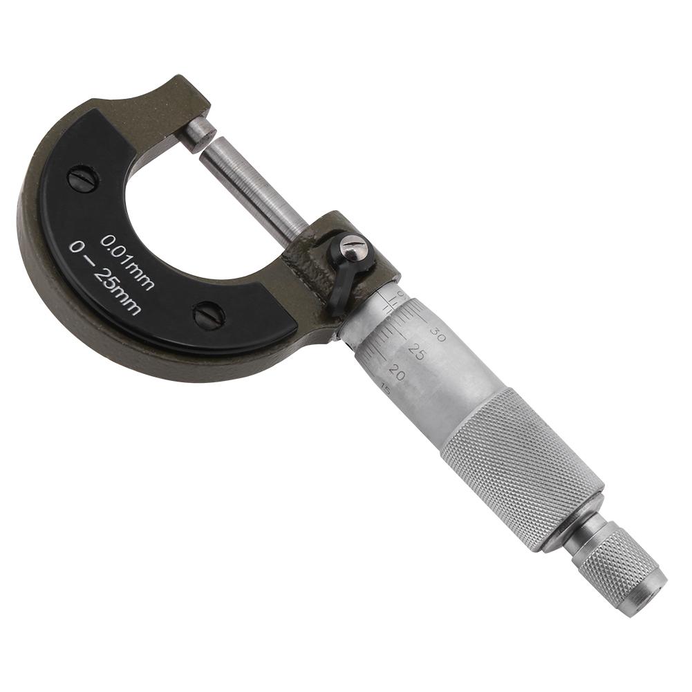 1pc High Precision Outside Micrometer Thickness Gauge 025mm Measuring Range