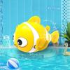 Summer Kids Bath Toys Clockwork Clownfish & Dolphins Swimming Water Play Set Classic Beach Fun Educational Toy For Baby Children