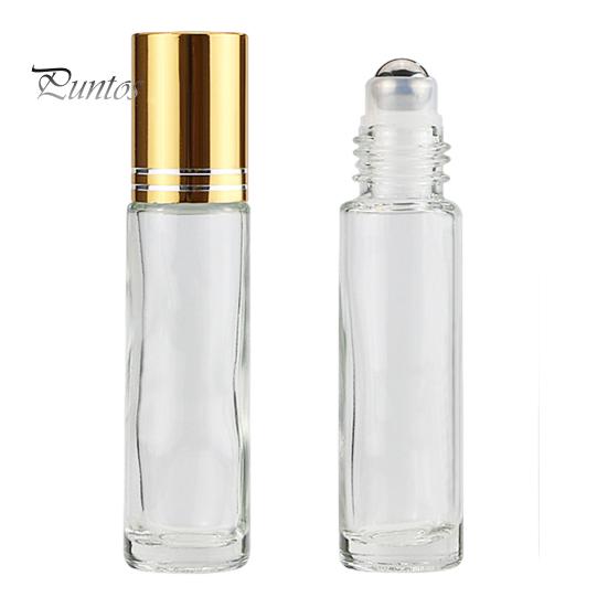 3/12 шт., флаконы с роликовыми шариками для эфирного масла, многоразовые пустые бутылки из прозрачного стекла с роликовыми шариками из нержавеющей стали для парфюмерии, косметического лосьона Essential