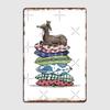 Princess On The Pea Greyhound Galgo Whippet Italian Greyhound Metal Sign Pub Garage Decoration Wall Decor Tin Sign Poster
