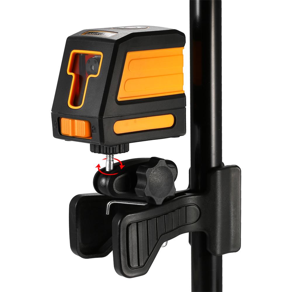 Самовыравнивающийся 2-линейный красный лазерный уровень. Профессиональное горизонтальное и вертикальное выравнивание перекрестных линий.