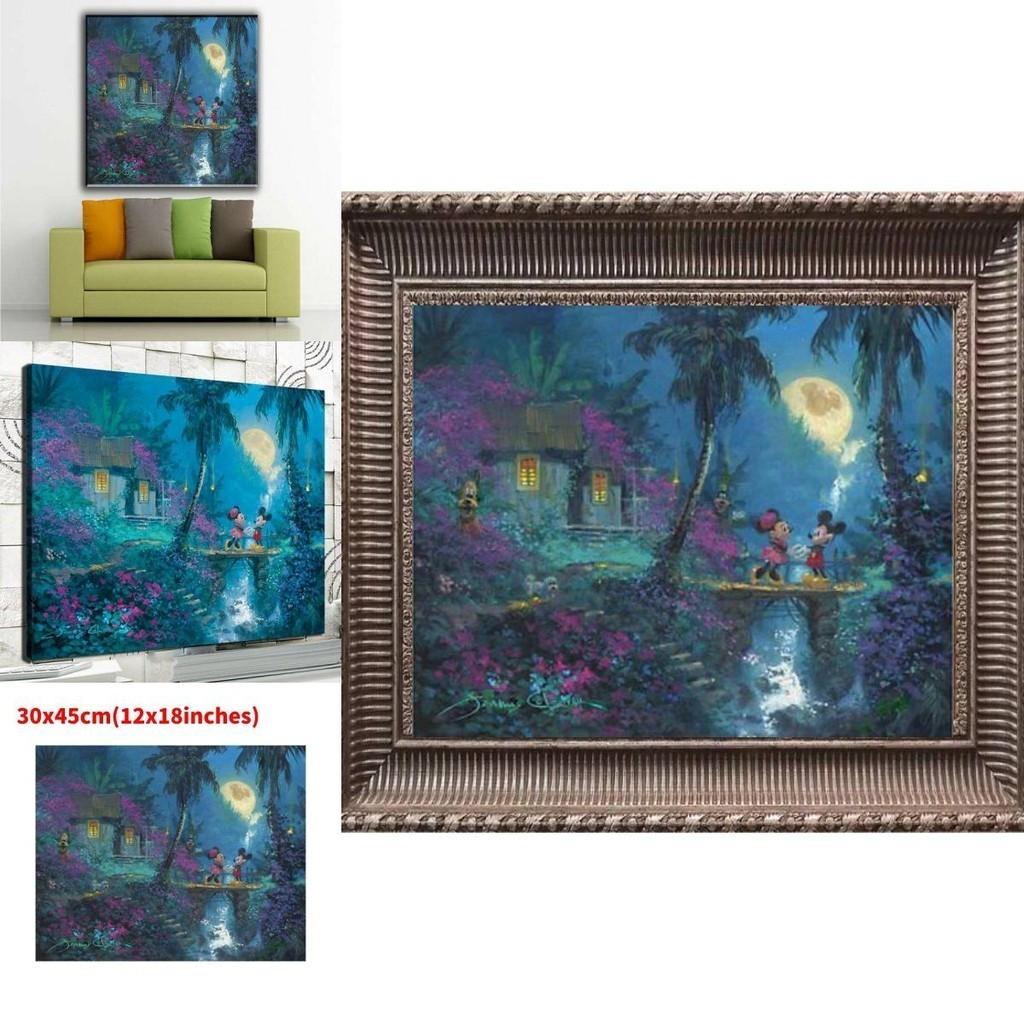 Холст Принцесса Русалка Настенное Искусство Современная Сказка Спальня Детская Комната Декоративная Картина Основной Материал