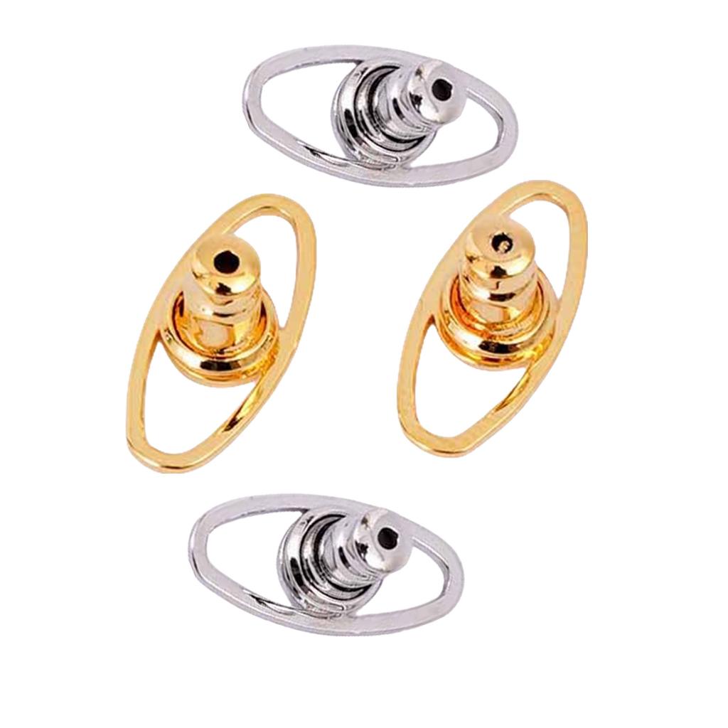 Набор из 4 стабилизаторов для сережек-гвоздиков, легкие подкладки для украшений, защитные подкладки для сережек для обвислых ушей, ювелирные аксессуары