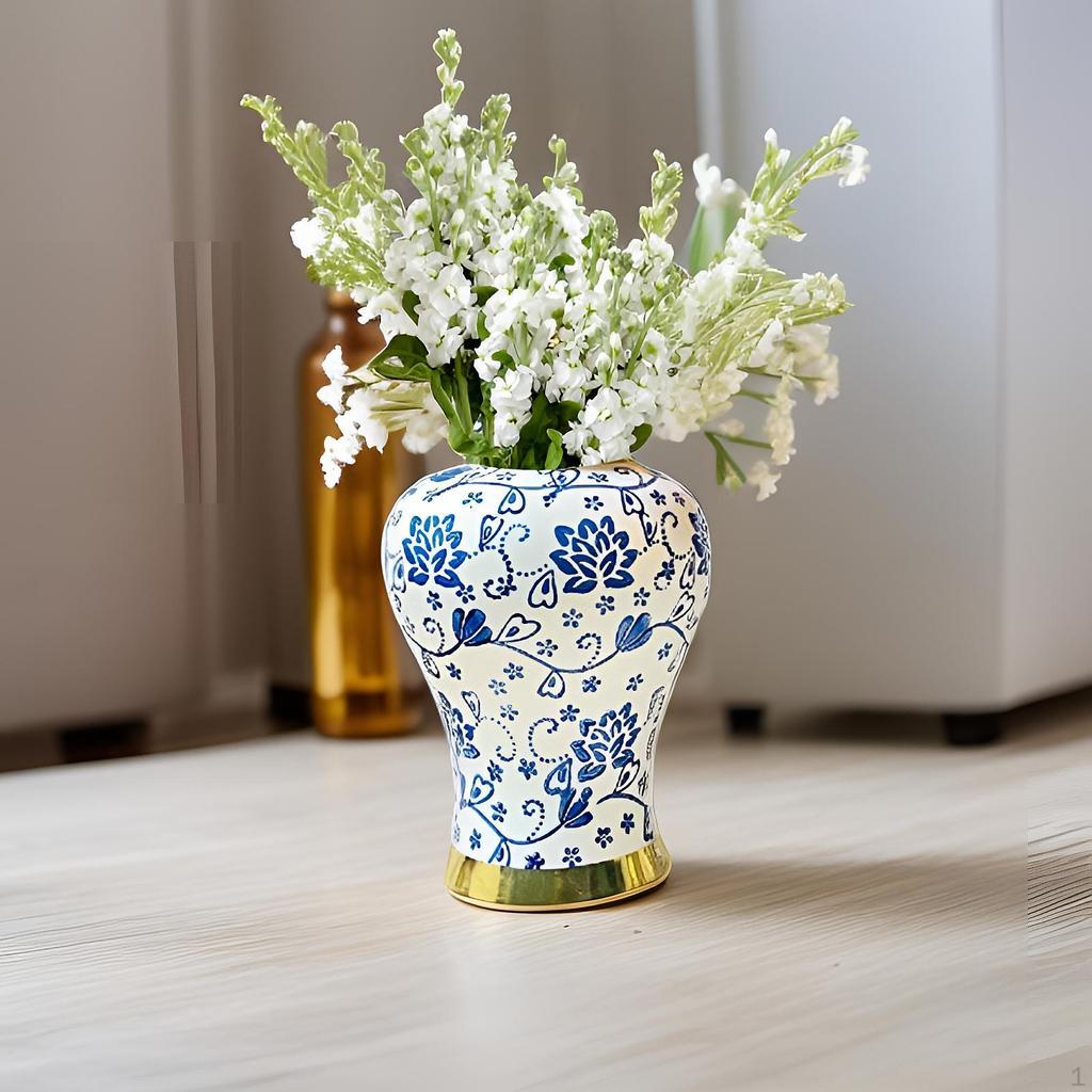 Blue And White Ceramic Vase for Home Decor