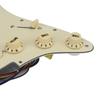 FLEOR Alnico 5 Предварительно распаянный пикгард Stratocaster для электрогитары с 3 звукоснимателями кремовый сингл -
