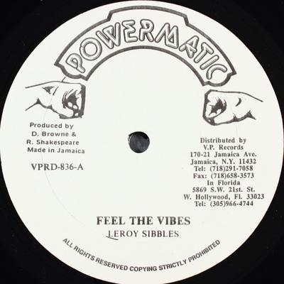 12-дюймовая пластинка LEROY SIBBLES PAPA SAN Feel The Vibes The System VPRD836 Powermatic 1991 US Reggae Ska Dub Б/у