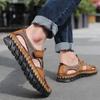 Men's  Handmade Sandals Outdoor Sandals Leather Sandals Beach Shoes Hiking Outdoor Leather Sandals