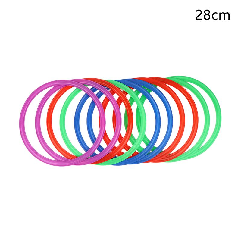 10Pcs Outdoor Funny Physical Training Sport Lattice Jump Rings Portable Football Soccer Speed Agility Training Rings