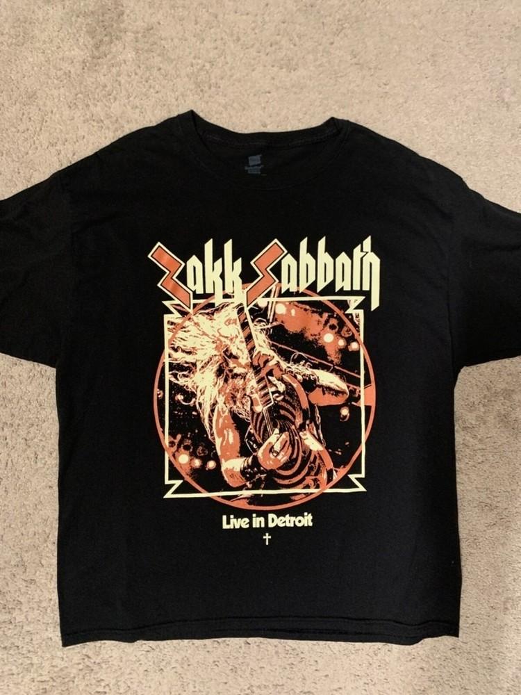 Горячая футболка SN414 унисекс с принтом группы Zakk Sabbath Live in Detroit, размеры от S до 5XL