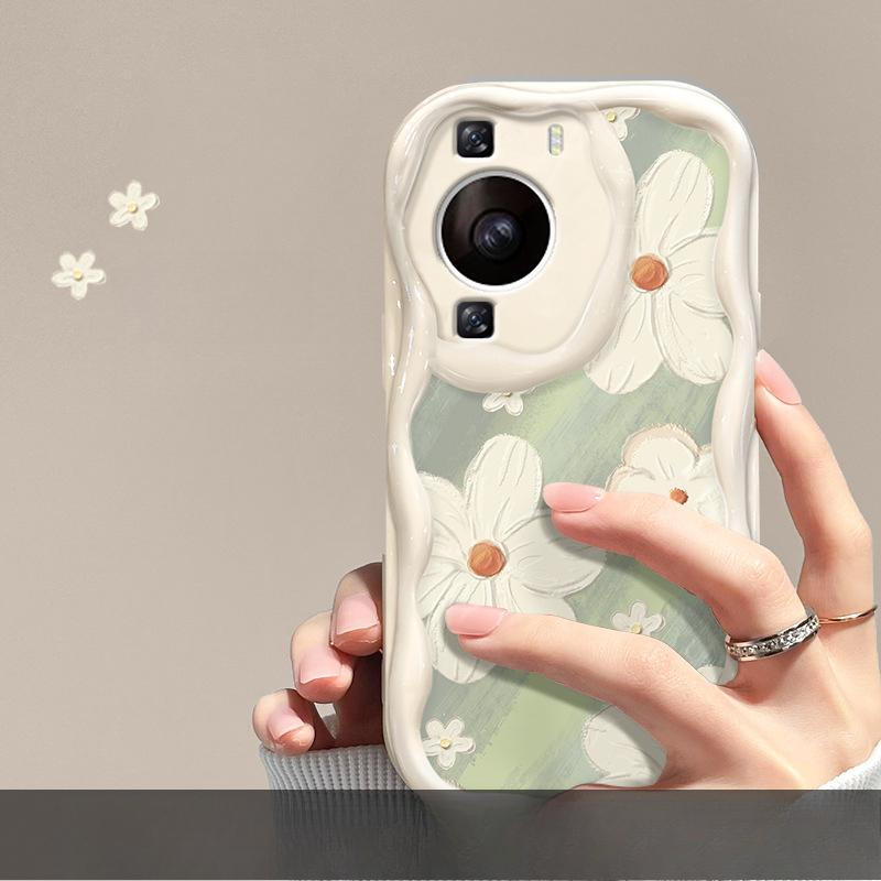 Подходит для Huawei P60 Чехол для мобильного телефона Mate40pro Summer Flower Chain Honor 90/80 Полный пакет Противоударный силиконовый