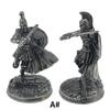 1pcs Ancient Spartan Rome Soliders Figurines Miniatures Vintage Metal Soldiers Statue Desktop Ornament Gift