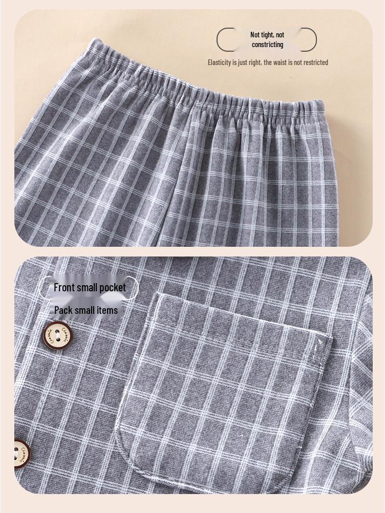 Детский клетчатый флисовый пижамный комплект - Домашняя одежда для мальчиков