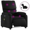 VidaXL Fauteuil de massage inclinable électrique noir similicuir 3204879