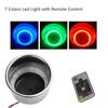 1Pcs 14LED RGB Recessed Stainless Steel Cup Holder For Car RV Truck Marine Boat
