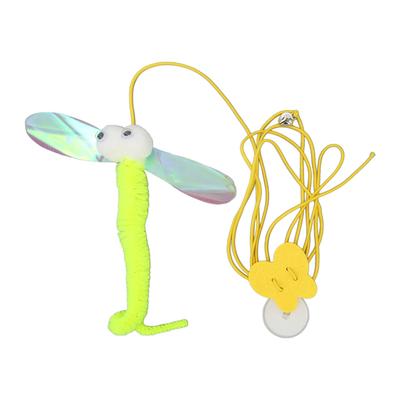 Самостоятельная игра, подвесная игрушка для кошек в форме стрекозы, выдвижная игрушка для кошек с эластичной веревкой