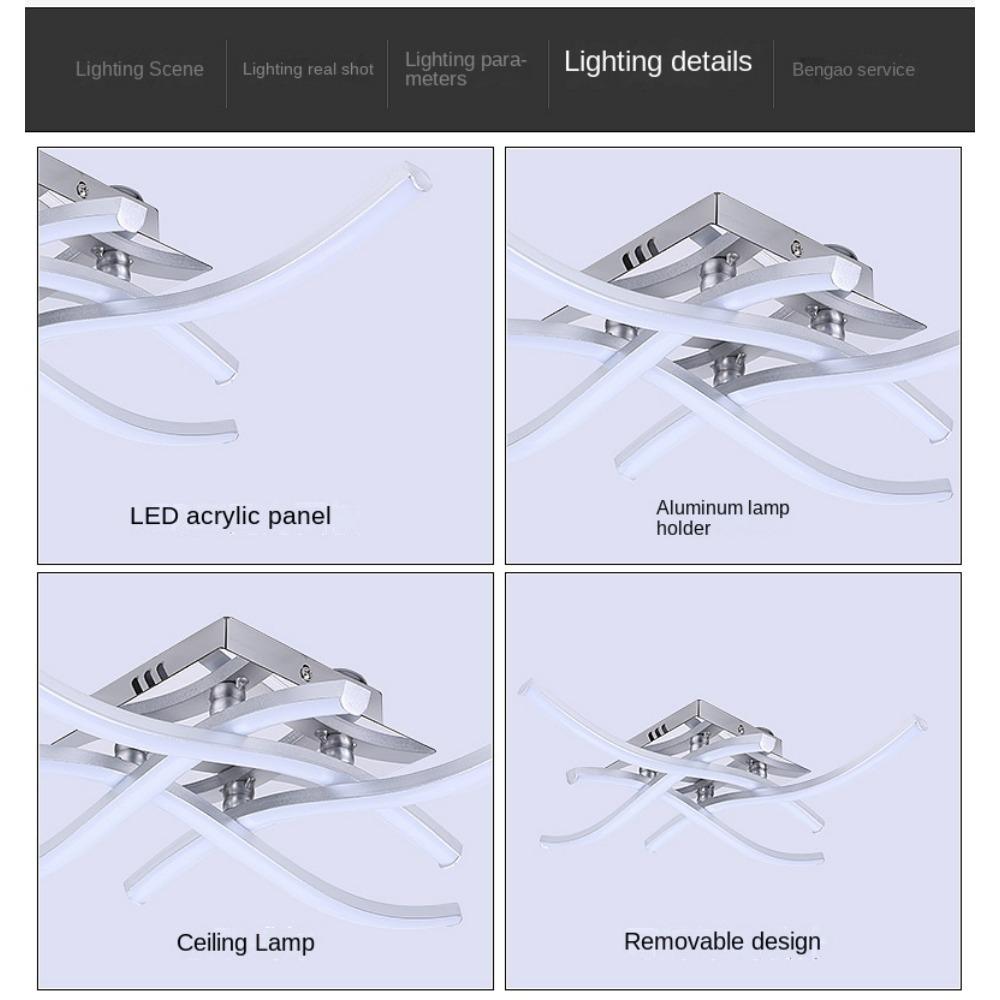 Потолочный светильник, скандинавский современный светодиодный светильник для гостиной, столовой, спальни, потолочная люстра