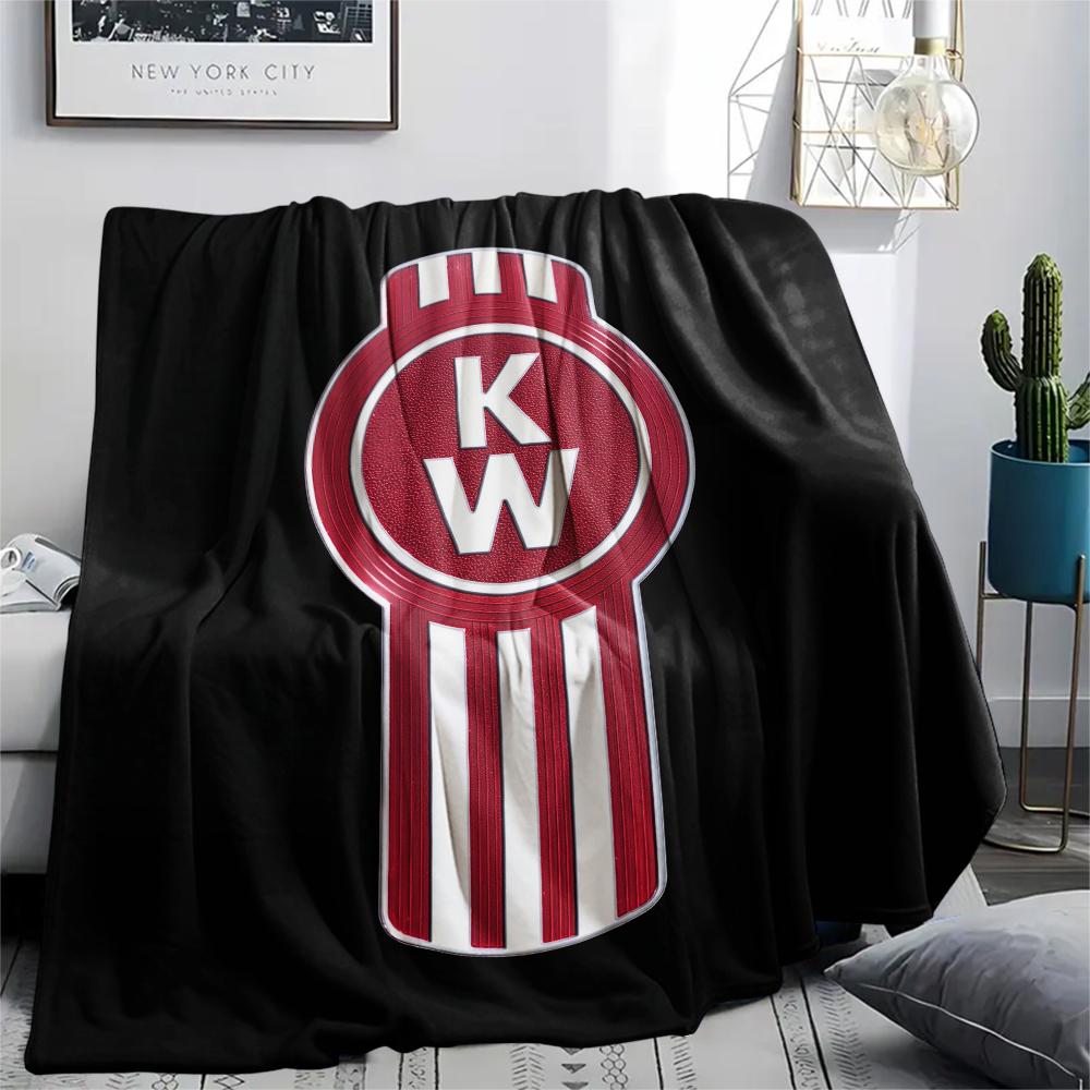 Kenworth,pattern Flannel Blanket, High quality Comfortable for All Seasons, Home Decor, Warmth and Comfort, Perfect for Gifts.