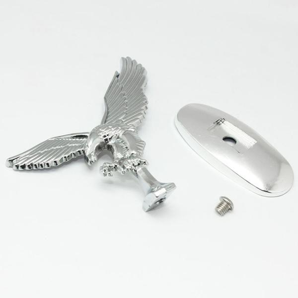 Popular Vintage Universal 3D Eagle Car Logo Front Hood Ornament Bonnet Metal Hood Sticker ADM