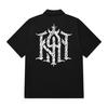 KAN6312 Kysb0177 Old Khan Short Sleeve Shirt Black