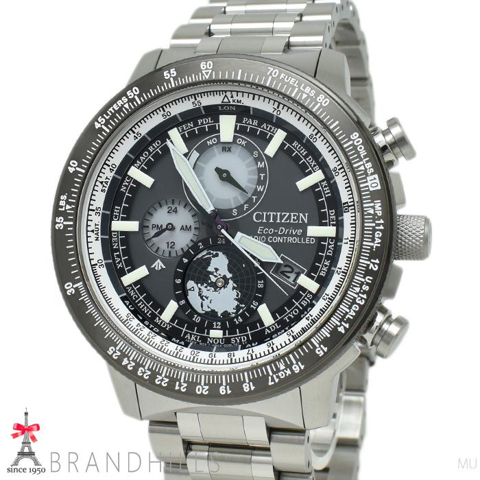 Citizen Мужские часы Promaster SKY Geo Trekker Eco-Drive с радиоконтролем BY3006-53H H864-006M001