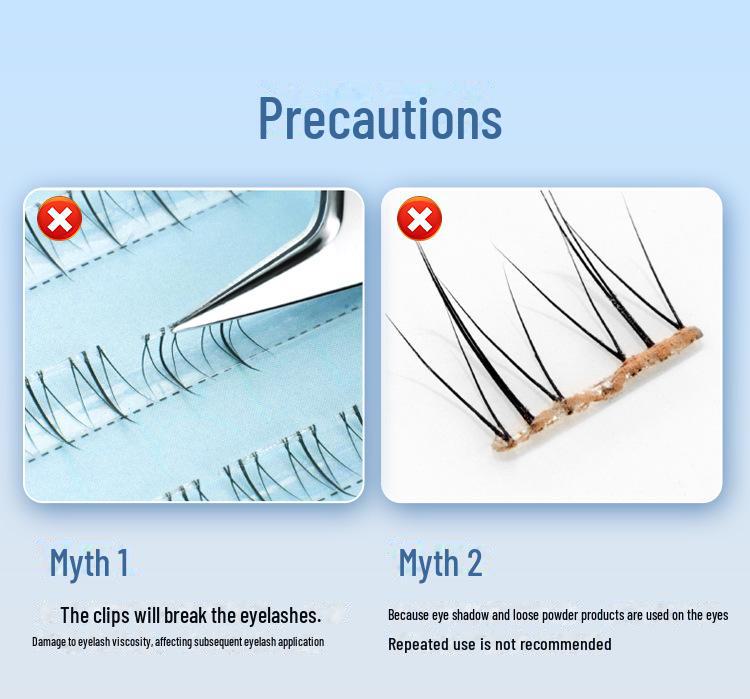 Накладные ресницы Clear Ballet без клея с высокой емкостью — густые сегментированные пучки для фотогеничных образов новичков