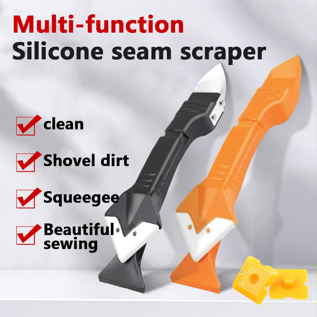 Multi-Functional Glass Glue Scraper Sealant Rubber Remover Beauty Seam Corner Burr Trimming Hand Tools Kit Set Accessories