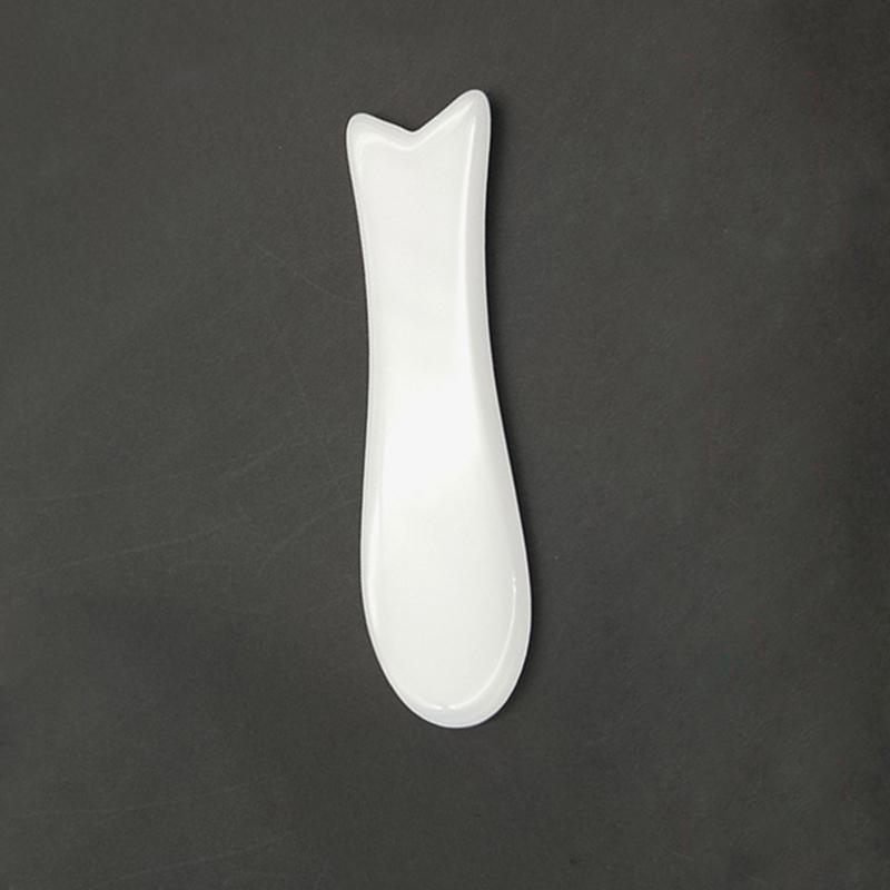 White Gua Sha Scraper Massage For Face Roller Set Gouache Scraper Gua Sha Board Acupuncture Massage Face Lifting Guasha Stone