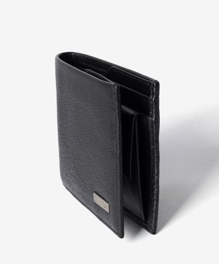 Кошелек 31CK130015 СЛОЖЕНИЕ ВДВОЕ [Calvin Klein] Складной с отделением для монет Мужской ЧЕРНЫЙ/Черный [Б/У]