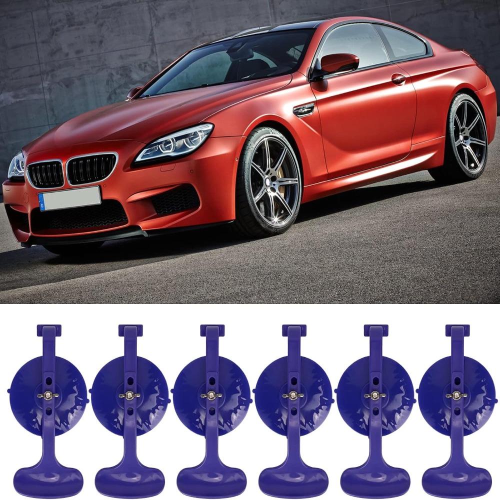 6PCS Plastic Handle Suction Clamp Blue Suction Cup Clamp Glass Repair Tool Maintenance Technician