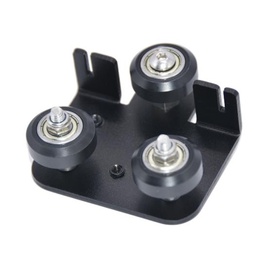 Задняя опорная пластина экструдера 3D для Ender-3 CR10/CR10Pro Сверхпрочная металлическая задняя опорная пластина со шкивом Экструзионная задняя пластина Аксессуары для 3D-принтера