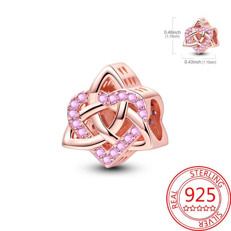 Медь Настоящее Розовое Золото Розовый Осьминог Летняя Черепаха Сердце Подвеска Шарм Подходит для Оригинальных Браслетов Ожерелий Браслет Девушка