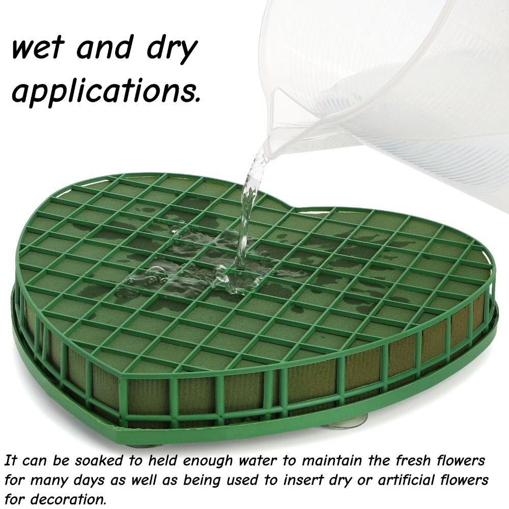 Green Color Floral Foam Blocks With Suction Cup Florist Sponge Flower Mud Wedding Decoration