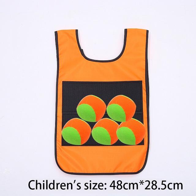Детский спортивный игровой реквизит, жилет, липкий трикотаж, игровой жилет с липким мячом, игрушки для детей, спортивная забавная игрушка