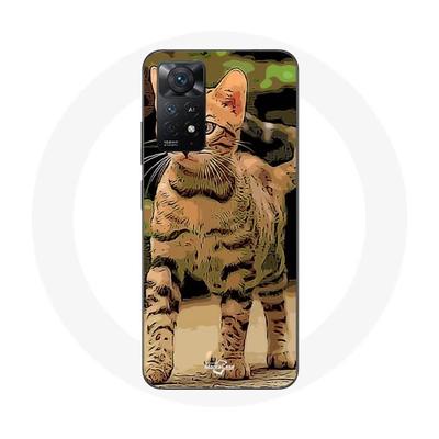 Чехол - MANIACASE - Redmi Note 11 Pro 5G - Мягкий - Мультяшные кошки - Белый