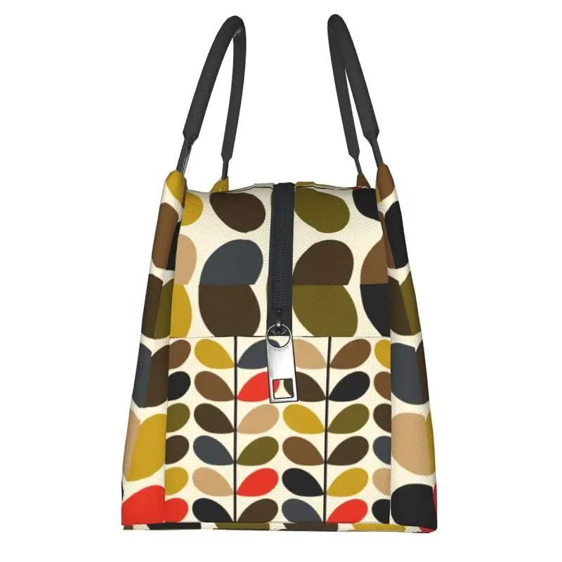 Orla Kiely Abstract Multi Stem Изолированная сумка для обеда Mid Century Scandinavian Geometric Cooler Thermal Food Lunch Box