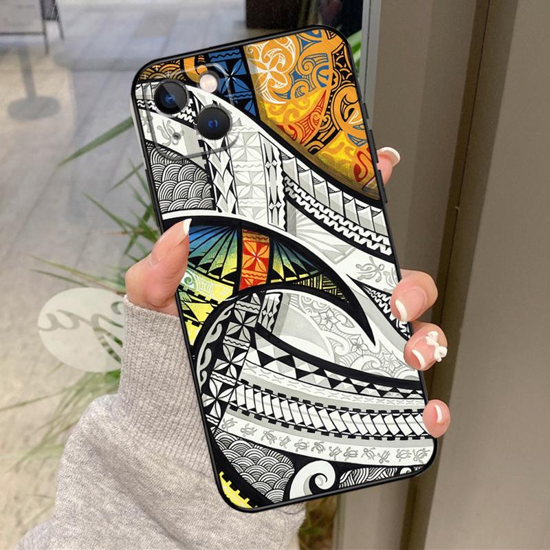 Traditional Hawaiian Island Pattern Case For iPhone 17 Pro Max 16 15 13 12 11 14 Pro Max Plus 13 12 Mini 16e 17 Air Back Cover