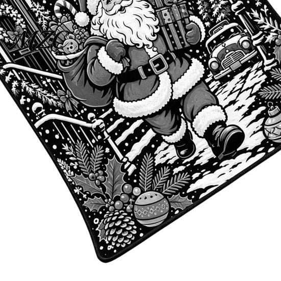 Creative Art Projects for Adults Christmas DIY Coloring Blanket, Color Your Own Throw 59" x 49" Cozy Washable Fabric Blanket Project Kids Family Fun,