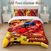 Bedding Set 1 Duvet Cover 2 Pillowcases Miraculous Ladybug Print Soft Bed Linen Bedroom Decor
